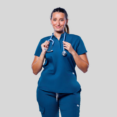 Cristina - Haut de pyjama Col Mao